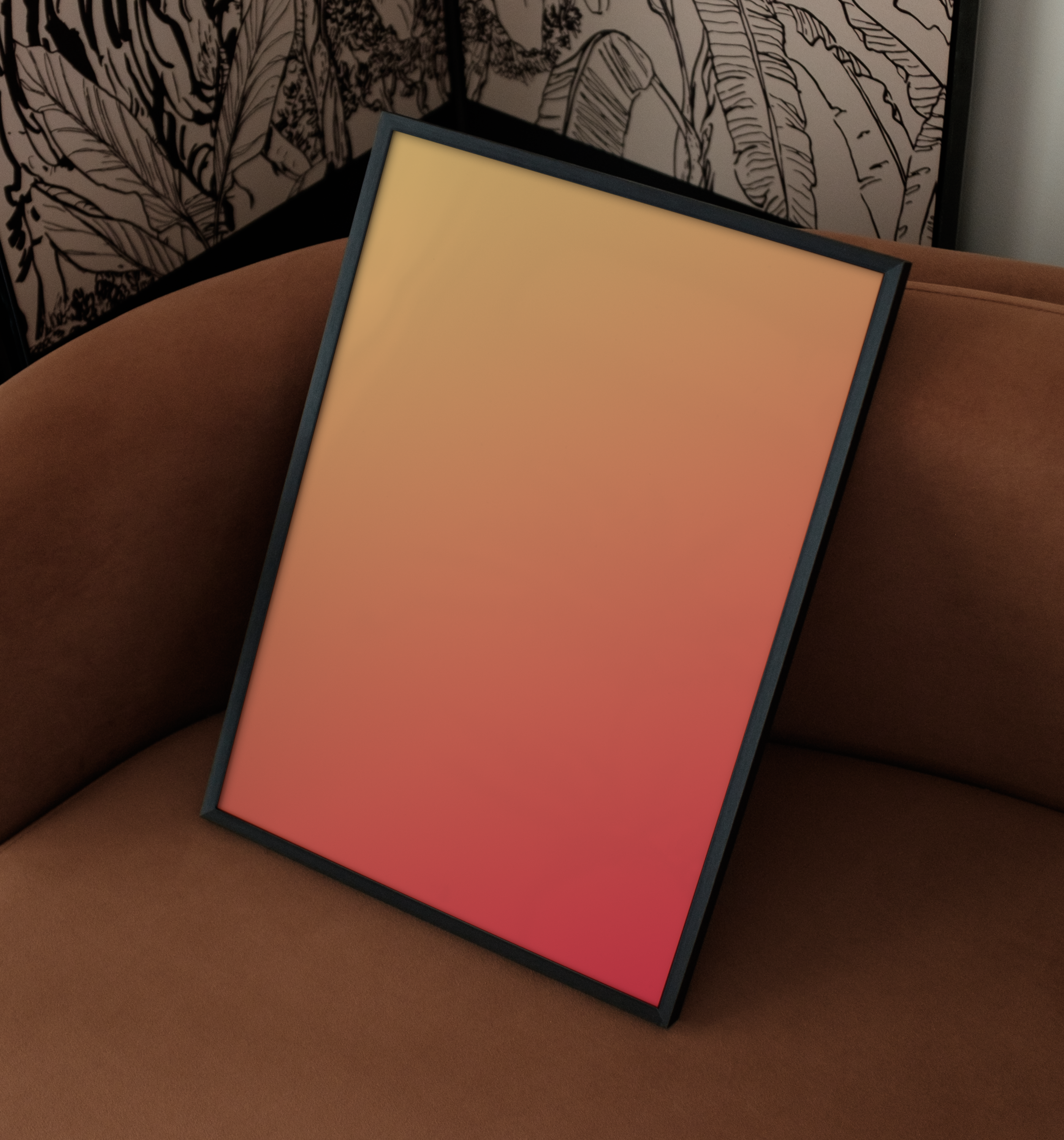 Orangener Farbverlauf | Poster